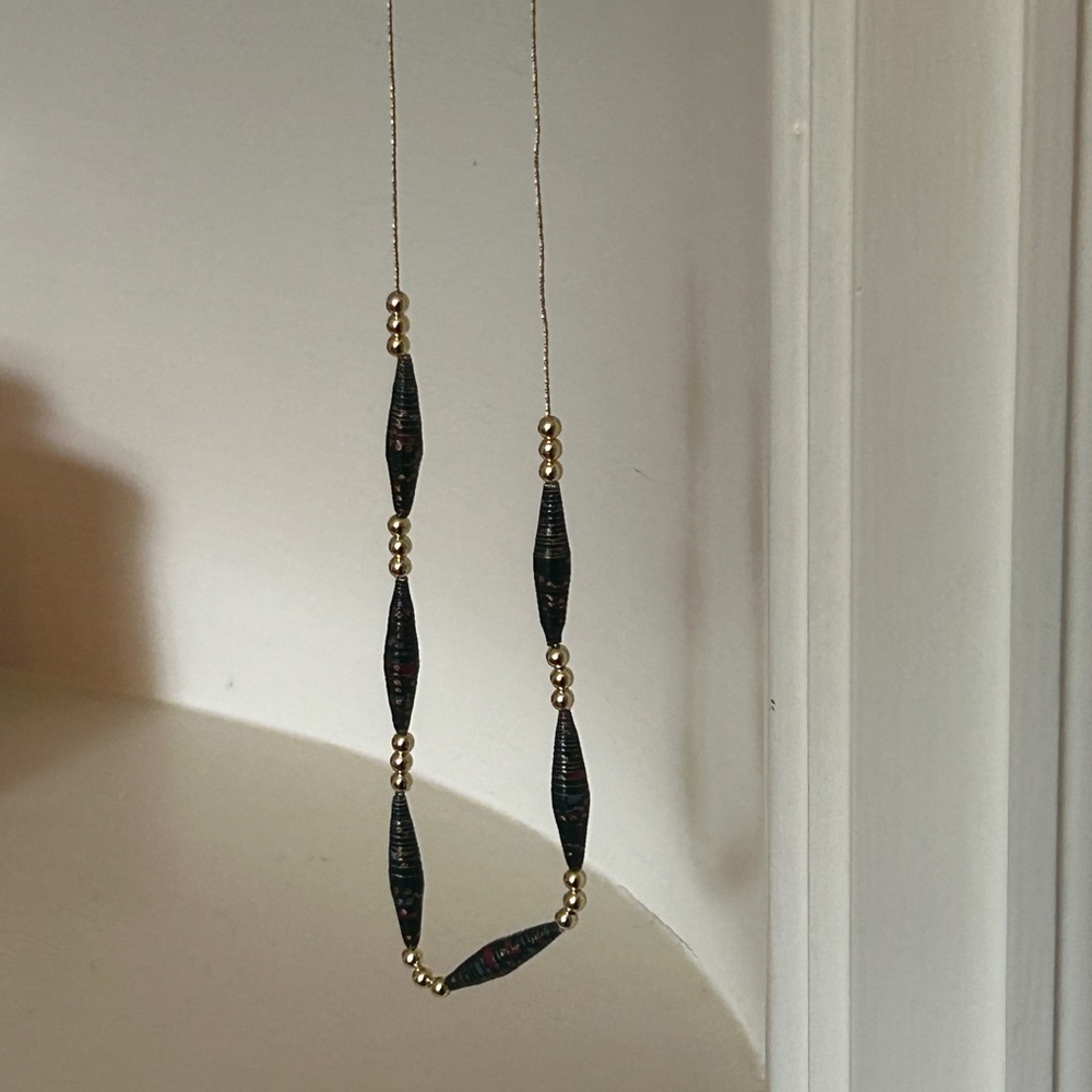 Artisan Necklace Beading Gold Beads Gold Necklace Closure
